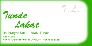 tunde lakat business card